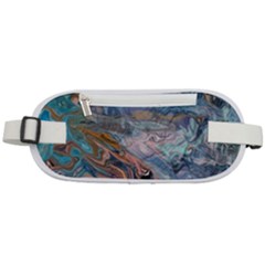 Abstract Delta Rounded Waist Pouch by kaleidomarblingart