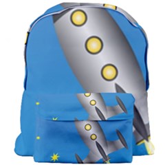 Rocket Spaceship Space Travel Nasa Giant Full Print Backpack by Ravend