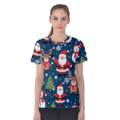 Christmas Decoration Women s Cotton T-shirt by Ravend