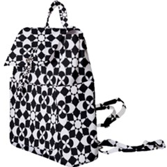 Mosaic Floral Repeat Pattern Buckle Everyday Backpack by Ravend