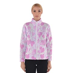 Valentine Background Hearts Bokeh Women s Bomber Jacket by Ravend