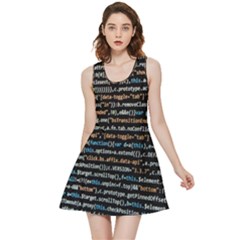 Close Up Code Coding Computer Inside Out Reversible Sleeveless Dress by Amaryn4rt