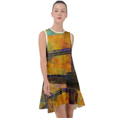 London Tower Abstract Bridge Frill Swing Dress by Amaryn4rt