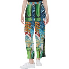 Cartoon Game Games Starry Night Doctor Who Van Gogh Parody Women s Pants  by Modalart