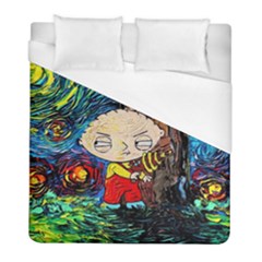 Cartoon Starry Night Vincent Van Gogh Duvet Cover (full/ Double Size) by Modalart