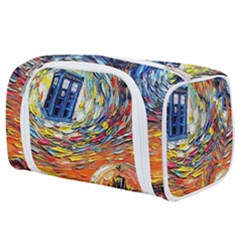 Tardis Starry Night Doctor Who Van Gogh Parody Toiletries Pouch by Modalart