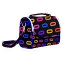 Pattern Background Structure Black Satchel Shoulder Bag View2