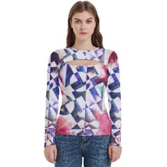 Abstract Art Work 1 Women s Cut Out Long Sleeve T-shirt by mbs123