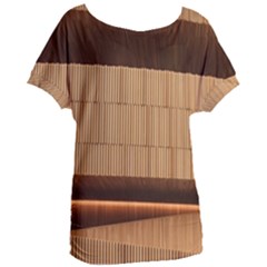 Architecture Art Boxes Brown Women s Oversized T-shirt by Amaryn4rt