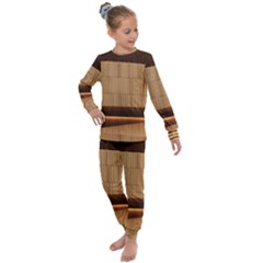 Architecture Art Boxes Brown Kids  Long Sleeve Set  by Amaryn4rt