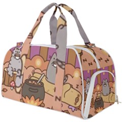 Pusheen Cute Fall The Cat Burner Gym Duffel Bag by Modalart