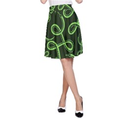 Snakes Seamless Pattern A-line Skirt by Bedest