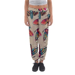 Tattoos Colorful Seamless Pattern Women s Jogger Sweatpants by Bedest