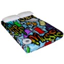 Graffiti Characters Seamless Patterns Fitted Sheet (Queen Size) View2