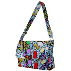 Graffiti Characters Seamless Patterns Full Print Messenger Bag (s) by Bedest