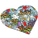 Graffiti Characters Seamless Patterns Wooden Puzzle Heart View3