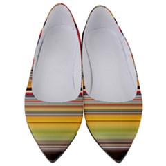 Neopolitan Horizontal Lines Strokes Women s Low Heels by Pakjumat