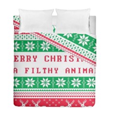 Merry Christmas Ya Filthy Animal Duvet Cover Double Side (full/ Double Size) by Pakjumat