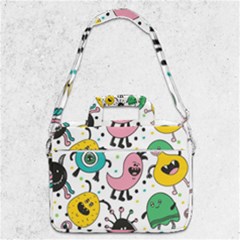 Funny Monster Pattern Macbook Pro 13  Shoulder Laptop Bag  by Pakjumat