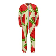 Cute Watermelon Seamless Pattern Onepiece Jumpsuit (kids) by Pakjumat