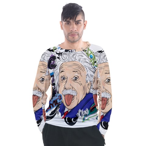 Albert Einstein Physicist Men s Long Sleeve Raglan T-shirt by Maspions