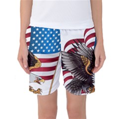 American Eagle Clip Art Women s Basketball Shorts by Maspions