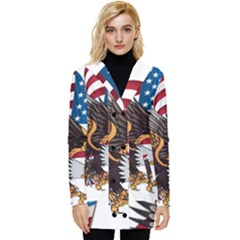 American Eagle Clip Art Button Up Hooded Coat  by Maspions