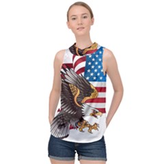 American Eagle Clip Art High Neck Satin Top by Maspions