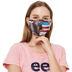 American Eagle Clip Art Fitted Cloth Face Mask (adult) by Maspions