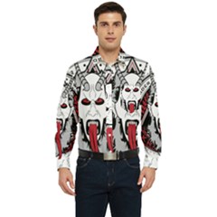 Krampus Men s Long Sleeve Pocket Shirt  by Maspions