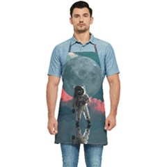 Astronaut Moon Space Nasa Planet Kitchen Apron by Maspions