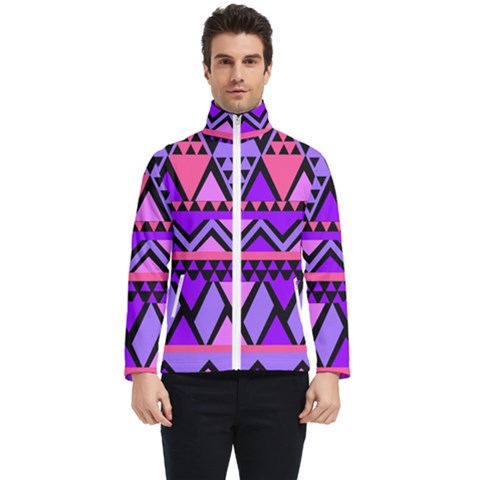 Seamless Purple Pink Pattern Men s Bomber Jacket by Hannah976