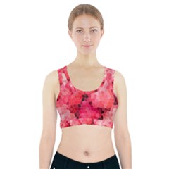 Mosaic Structure Pattern Background Sports Bra With Pocket by Hannah976