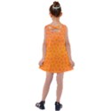 Orange Mosaic Structure Background Kids  Cross Back Dress View2