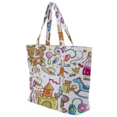 Baby Equipment Child Sketch Hand Zip Up Canvas Bag by Hannah976