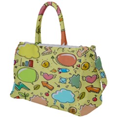 Cute Sketch Child Graphic Funny Duffel Travel Bag by Hannah976