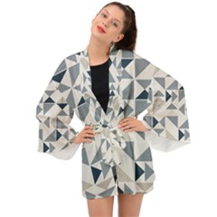 Geometric Triangle Modern Mosaic Long Sleeve Kimono by Hannah976