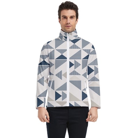 Geometric Triangle Modern Mosaic Men s Bomber Jacket by Hannah976