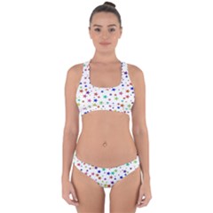 Star Random Background Scattered Cross Back Hipster Bikini Set by Hannah976