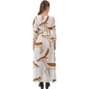 Seamless Deer Pattern Design Button Up Maxi Dress View2