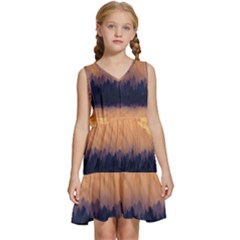 Landscape Nature Mountains Sky Kids  Sleeveless Tiered Mini Dress by Hannah976