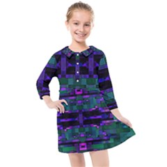 Abstract Pattern Desktop Wallpaper Kids  Quarter Sleeve Shirt Dress by Hannah976