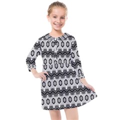 Pattern Abstract Desktop Wallpaper Kids  Quarter Sleeve Shirt Dress by Hannah976