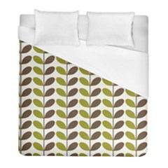 Leaf Plant Pattern Seamless Duvet Cover (full/ Double Size) by Hannah976