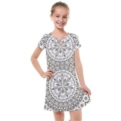 Vector Mandala Drawing Decoration Kids  Cross Web Dress by Hannah976