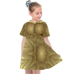 Seamless Pattern Green Garden Kids  Sailor Dress by Hannah976