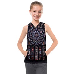 Rosette Cathedral Kids  Sleeveless Hoodie by Hannah976