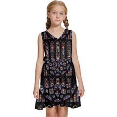 Rosette Cathedral Kids  Sleeveless Tiered Mini Dress by Hannah976