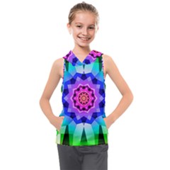 Ornament Kaleidoscope Kids  Sleeveless Hoodie by Hannah976