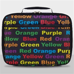 Red Yellow Blue Green Purple Full Print Lunch Bag by Sarkoni